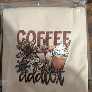 Gildan Beige Coffee Addict T-shirt